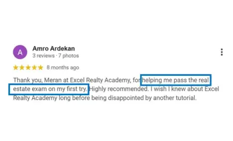 Amro - UBC real estate course success testimonial