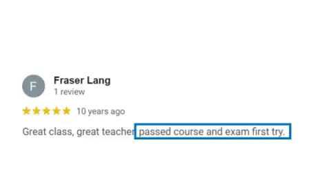 Fraser - student passed UBC real estate exam review