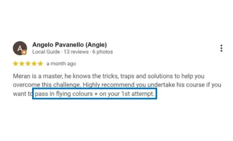 Angelo - student passed UBC real estate exam review