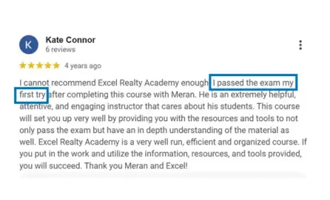 Kate - BC real estate exam preparation student review