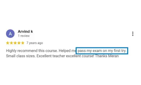 Arvind - student review real estate licensing exam preparation