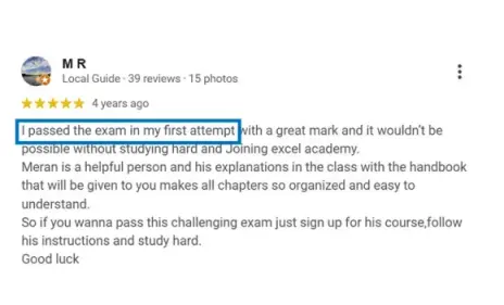 M. R. - real estate exam prep success story British Columbia