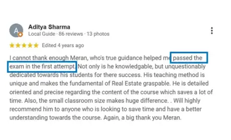 Aditya - student experience preparing for UBC real estate exam