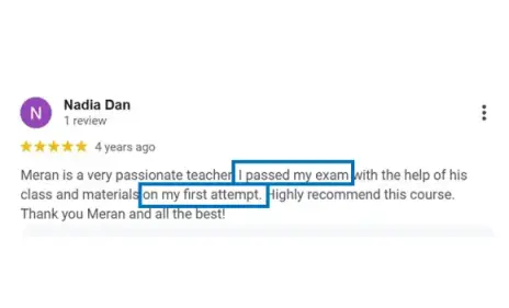 Nadia - student passed UBC real estate exam review